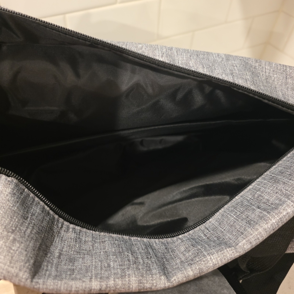 Jimmy Choo Gray and Black Men's Messenger Bag